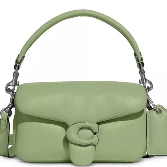 Pillow tabby leather crossbody bag Coach Green in Leather - 30139827